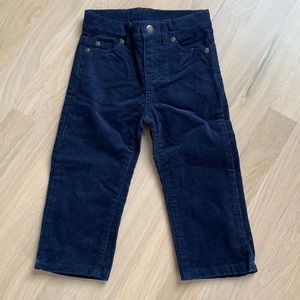 Janie and Jack navy blue corduroy pants
